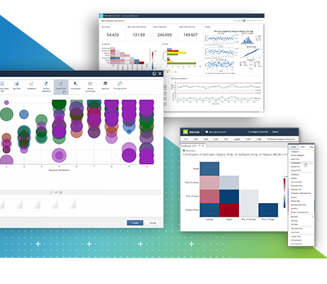 Minitab User Interface Screenshots