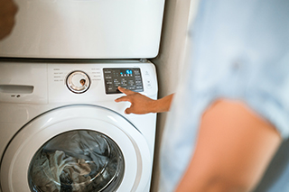 A man doing laundry